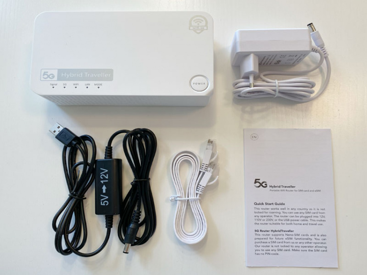 5G Hybrid Traveler Portable Wifi Router for SIM and eSIM