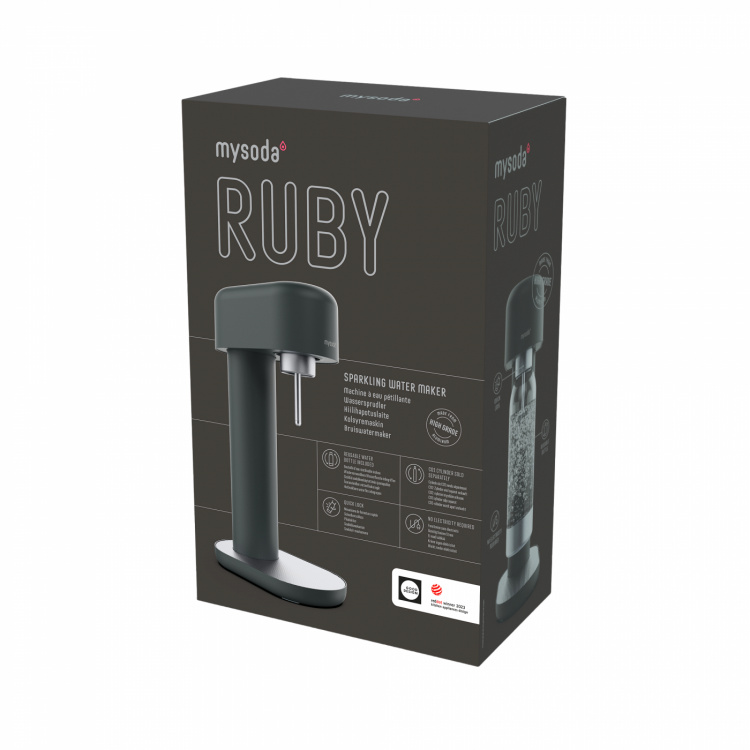 Mysoda Ruby 2 Sparkling Water maker, Black/Silver Mysoda Ruby 2 Sparkling Water maker, Black/Silver