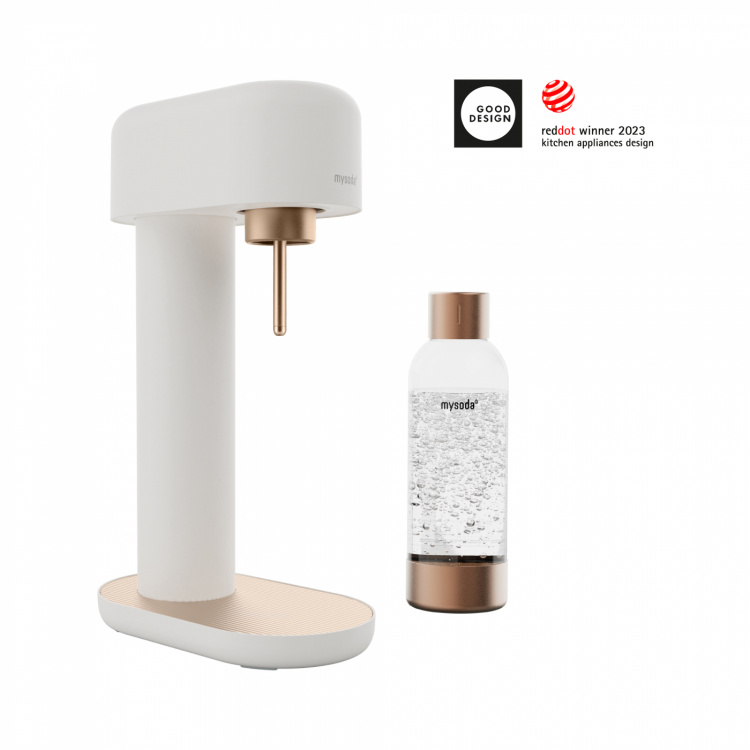 Mysoda Ruby 2 Sparkling Water maker, White/Copper