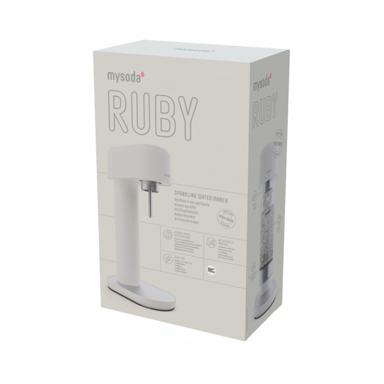 Mysoda Ruby 2 Sparkling Water maker, White/Silver Mysoda Ruby 2 Sparkling Water maker, White/Silver