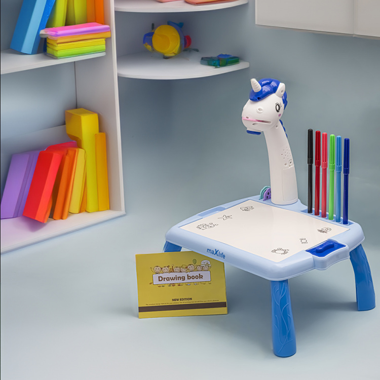 Maxlife MXDP-200 projector with drawing tabl, blue