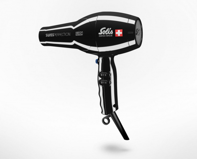 Solis Swiss Perfection 440 Black Hair Dryer