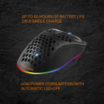 DELTACO GAMING DM220 Trådlös lättvikts gaming mus, RGB, svart DELTACO GAMING DM220 Trådlös lättvikts gaming mus, RGB, svart