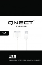 QNECT USB 2.0 type A male - 30-Pin, 1m, White