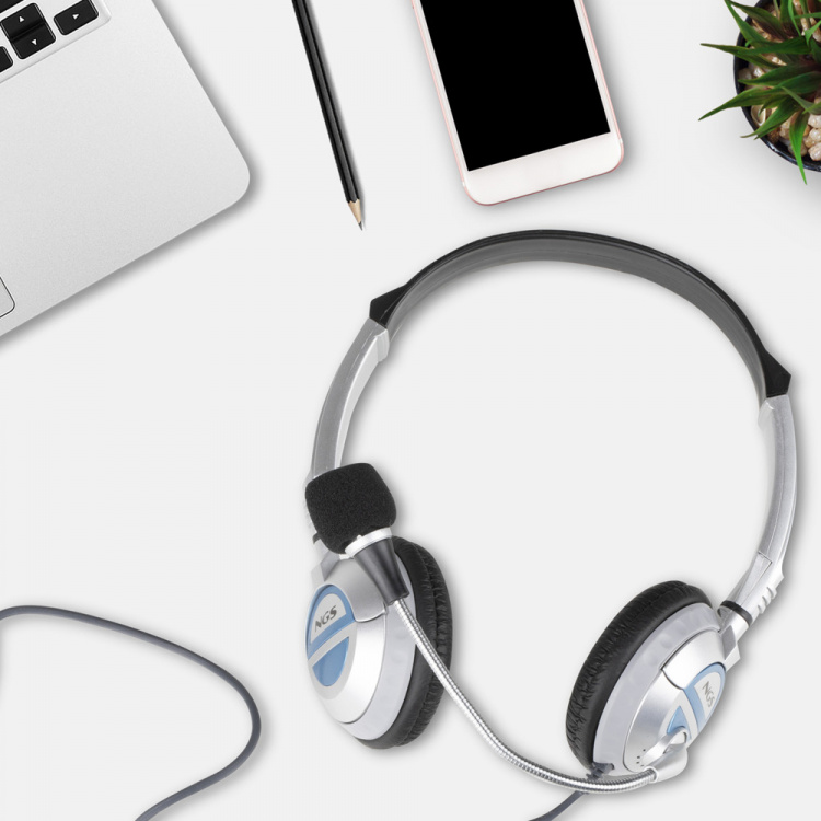 NGS Headset MSX6PRO 2 x 3.5 mm, Volume control, White