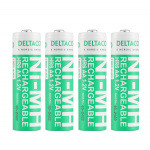 DELTACO Ultimate Ni-Mh rechargeable, LR6/AA size, 1900mAh, 4-pack (SG)