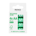 DELTACO Ultimate Ni-Mh rechargeable, LR6/AA size, 2300mAh, 4-pack (SG)