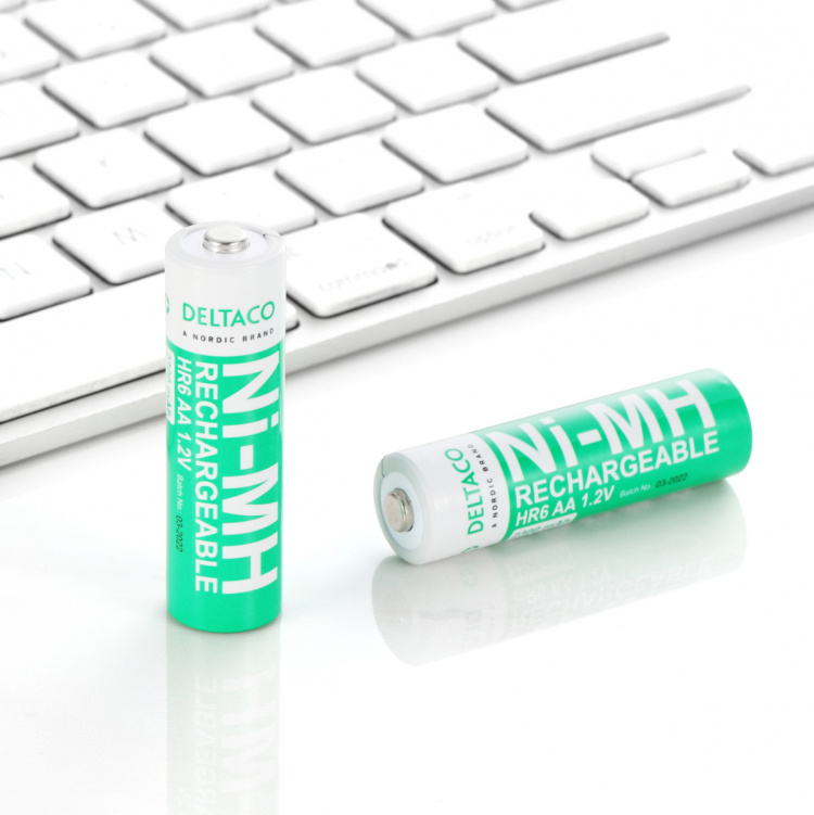 DELTACO Ultimate Ni-Mh rechargeable, LR6/AA size, 2300mAh, 4-pack (SG)