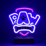 Paw Patrol OW-120146 Bordslampa med Neon LED, Logo 