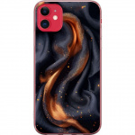 Mobile case for Apple iPhone 11 with Fiery silk design