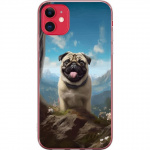 Mobile case for Apple iPhone 11 with Happy Dog design