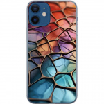Mobile case for Apple iPhone 12 with Metallic pattern design