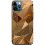Mobile case for Apple iPhone 12 Pro with 3D Gold design