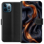 Wallet case for Apple iPhone 12 Pro Max with Fiery silk design