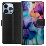 Wallet case for Apple iPhone 13 Pro with Magical flowers design Wallet case for Apple iPhone 13 Pro with Magical flowers design