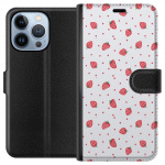 Wallet case for Apple iPhone 13 Pro with Strawberries design