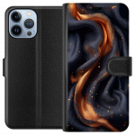 Wallet case for Apple iPhone 13 Pro Max with Fiery silk design Wallet case for Apple iPhone 13 Pro Max with Fiery silk design