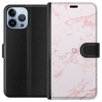 Wallet case for Apple iPhone 13 Pro Max with Pink Heart design