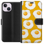 Wallet case for Apple iPhone 14 with Fried egg design Wallet case for Apple iPhone 14 with Fried egg design