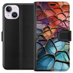 Wallet case for Apple iPhone 14 with Metallic pattern design