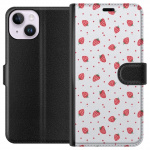 Wallet case for Apple iPhone 14 with Strawberries design