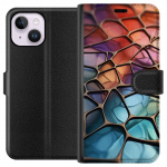 Wallet case for Apple iPhone 14 Plus with Metallic pattern design
