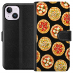 Wallet case for Apple iPhone 14 Plus with Pizza design
