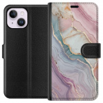 Wallet case for Apple iPhone 14 Plus with Marble design