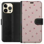 Wallet case for Apple iPhone 14 Pro Max with Cherry design