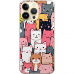 Mobile case for Apple iPhone 15 Pro Max with Cat pattern design