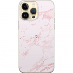 Mobile case for Apple iPhone 15 Pro Max with Pink Heart design