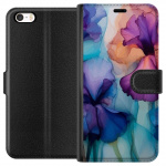 Wallet case for Apple iPhone 5 with Magical flowers design