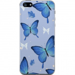 Mobile case for Apple iPhone 5 with Blue butterflies design