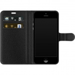 Wallet case for Apple iPhone 5s with Wolf design