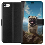 Wallet case for Apple iPhone 6 with Happy Dog design