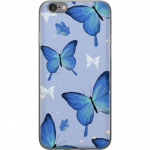 Mobile case for Apple iPhone 6 with Blue butterflies design