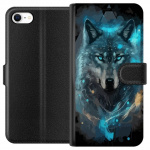 Wallet case for Apple iPhone 6s with Wolf design