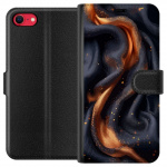 Wallet case for Apple iPhone 7 with Fiery silk design