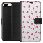 Wallet case for Apple iPhone 7 Plus with Strawberries design