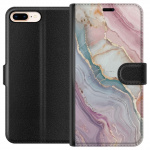 Wallet case for Apple iPhone 7 Plus with Marble design
