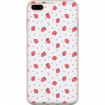Mobile case for Apple iPhone 7 Plus with Strawberries design