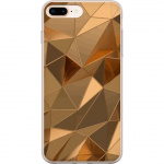 Mobile case for Apple iPhone 7 Plus with 3D Gold design