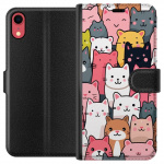 Wallet case for Apple iPhone XR with Cat pattern design