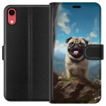 Wallet case for Apple iPhone XR with Happy Dog design Wallet case for Apple iPhone XR with Happy Dog design