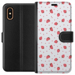Wallet case for Apple iPhone XS Max with Strawberries design Wallet case for Apple iPhone XS Max with Strawberries design