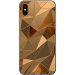 Mobile case for Apple iPhone XS Max with 3D Gold design