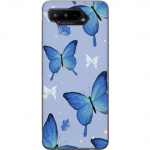 Mobile case for Asus ROG Phone 5 with Blue butterflies design