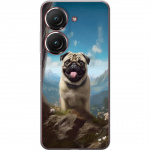 Mobile case for Asus Zenfone 9 with Happy Dog design