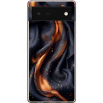 Mobile case for Google Pixel 6 with Fiery silk design