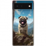 Mobile case for Google Pixel 6 with Happy Dog design